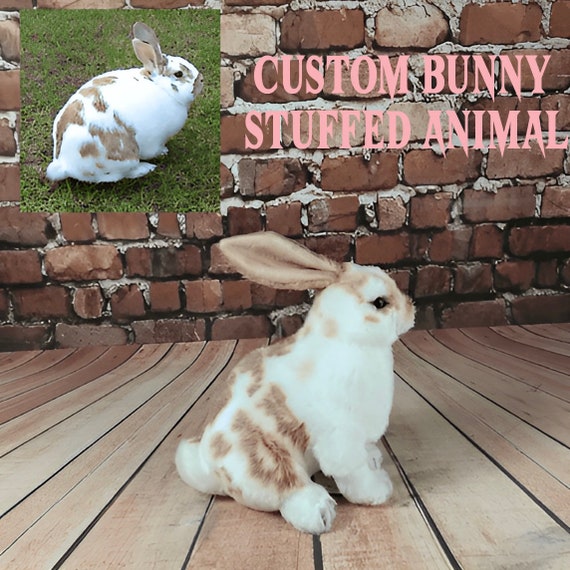 Realistic Bunny Stuffed Animal | Rabbit Stuffed Animal | Memory Rabbit |  Custom Rabbit Plush | Memory Bunny Pattern| Hamster Replica