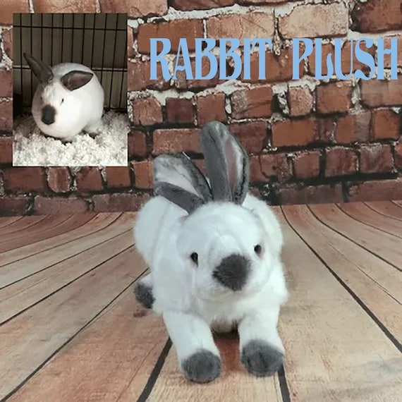 Rabbit Plush, Bunny Plush, Stuffed Rabbit, Rabbit Stuffed Animal, Replica Plushie Of Your Bunny, Stuffed Rabbit Realistic