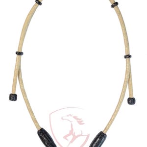 Hand Braided Rawhide Horse Bosal Hanger, Adjustable Dark Cherry Knot