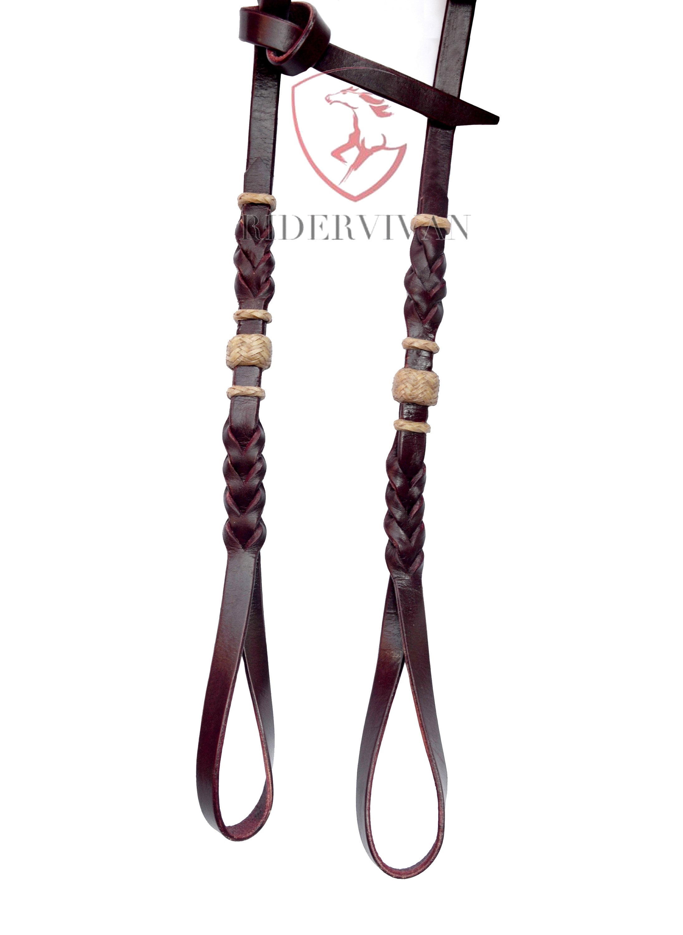 Bosal Fait à La Main, Bosal En Cuir Brut Naturel Et Cerise