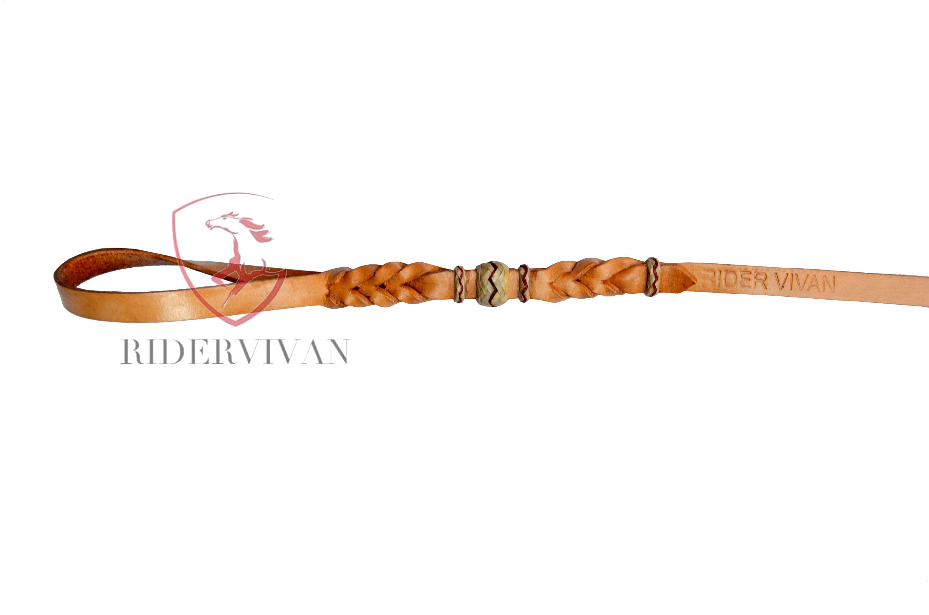 Bosal En Cuir Brut Tressé Noir - Myhorse - Modèle AWA0101211 - Fabriqué En Inde