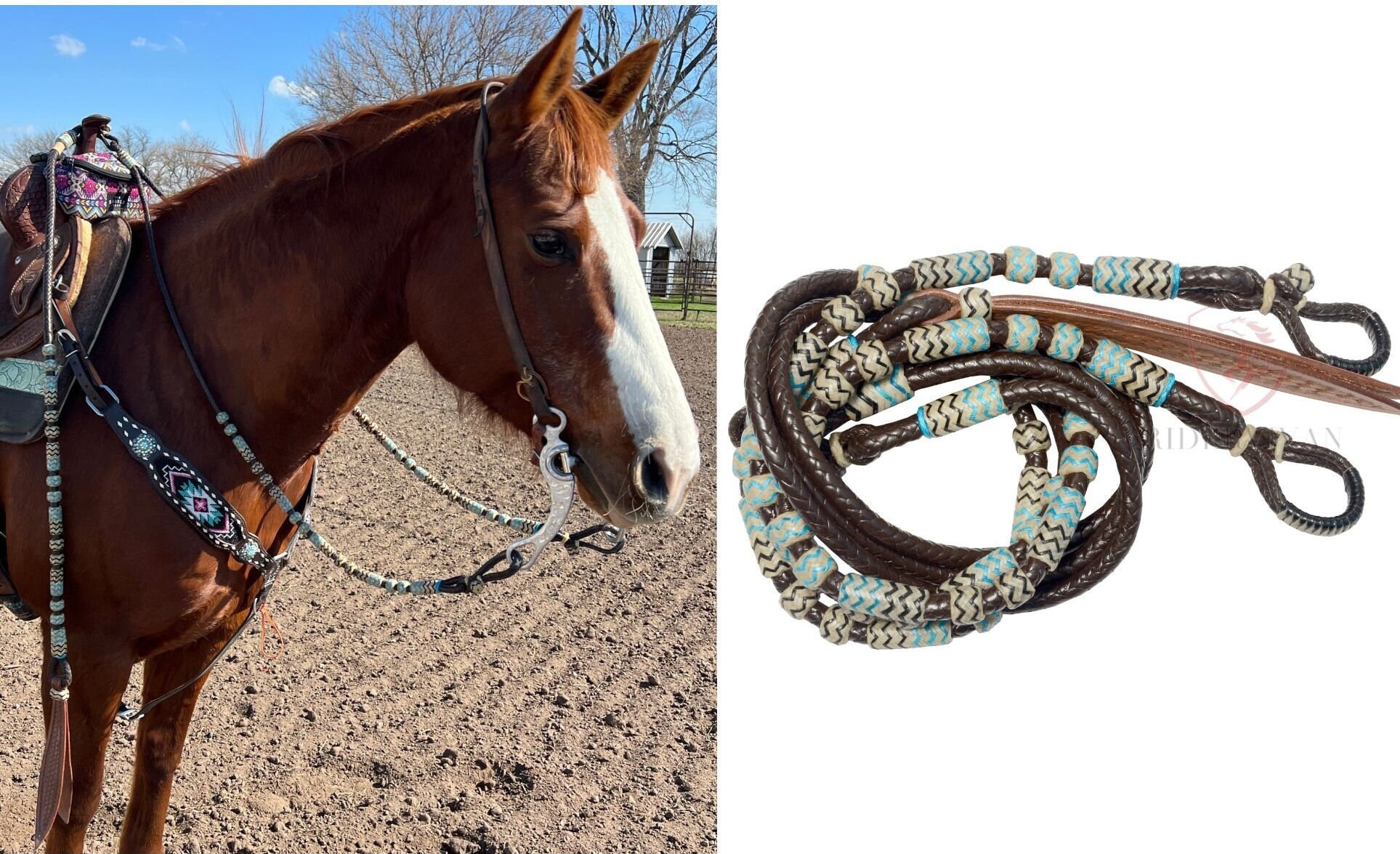 Romel Reins 10 Plait Regular 55