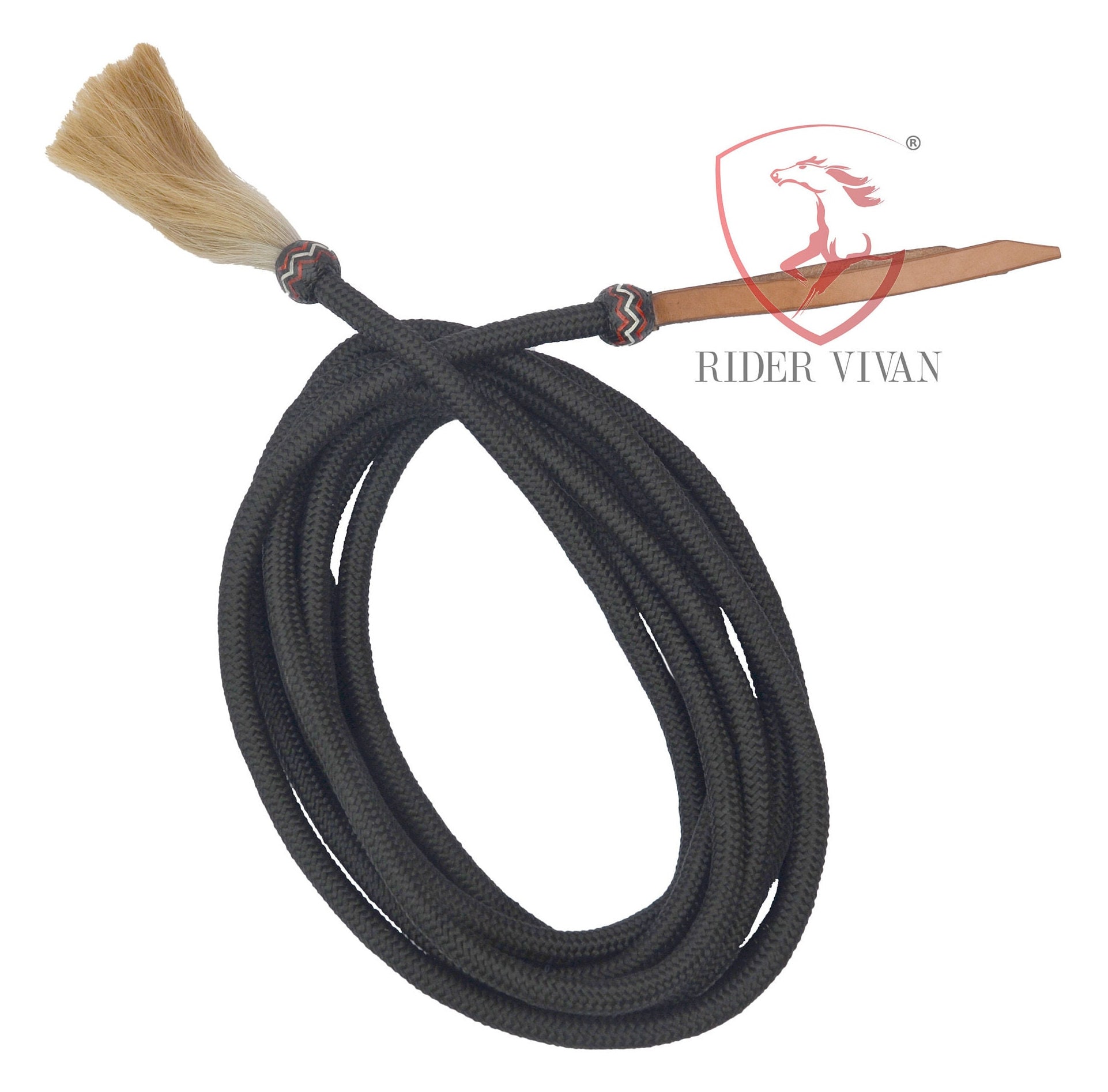 Bosal cheval en cuir fait sur mesure, noyau en nylon robuste