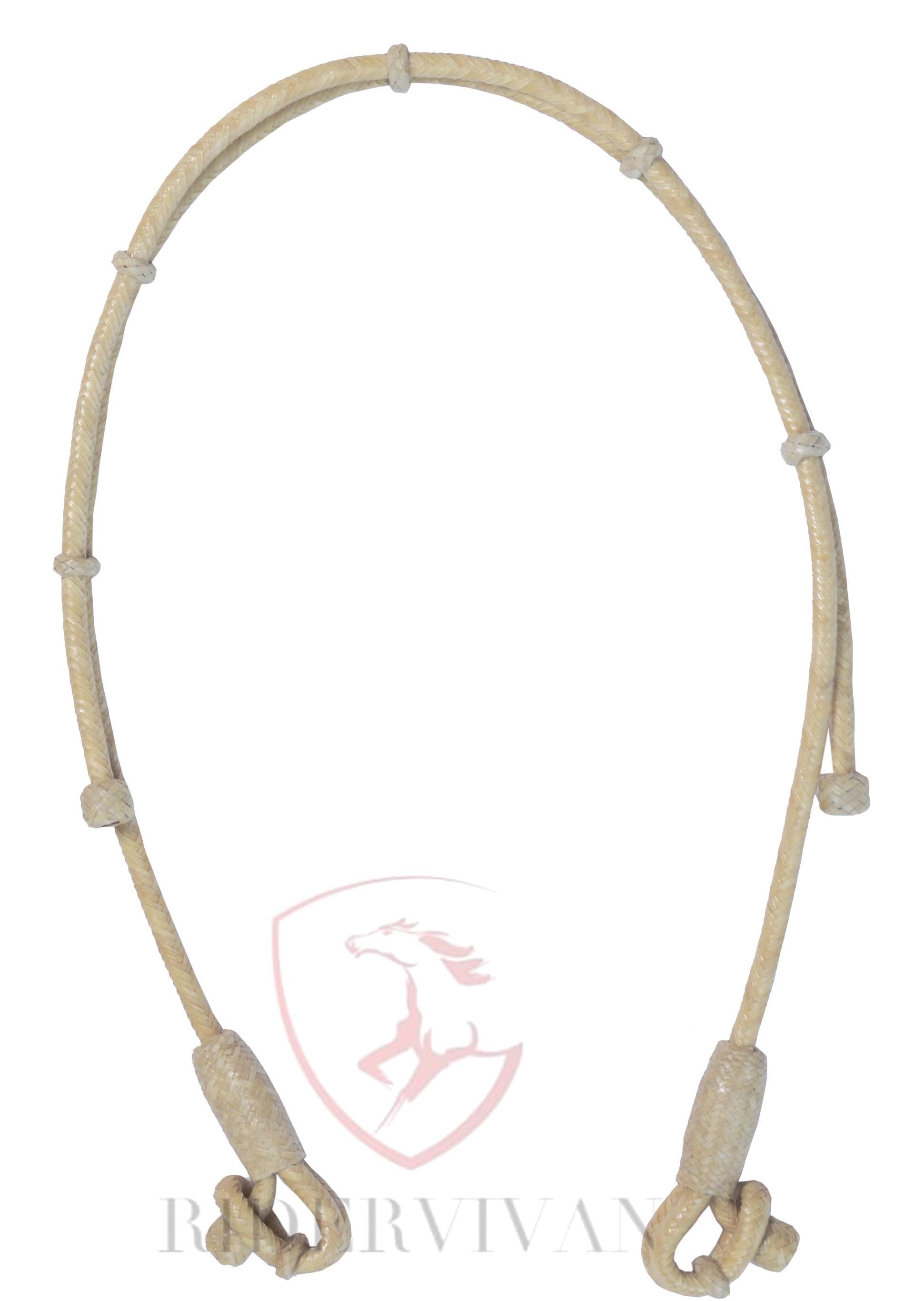 Cintre Bosal en cuir naturel - À nouer, noeuds tressés en cuir brut - France