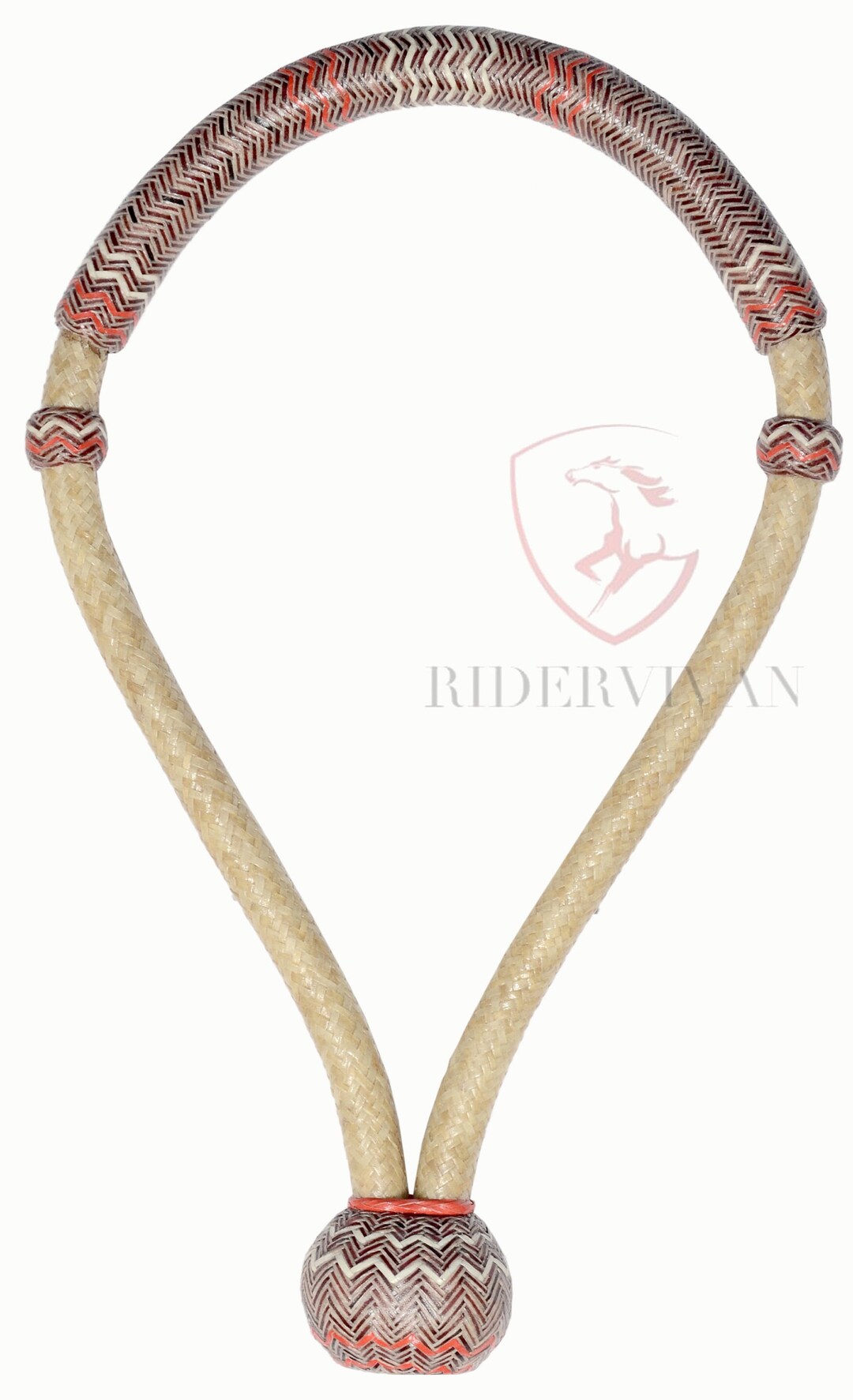 Handmade Rawhide Horse Bosal, Cherry & Natural, 40 Plaits - Etsy