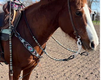 Romel Reins 10 plait Regular 55&quot;, Brown Soft Leather Romal Reins, Romel Romal Reins with reins connectors.