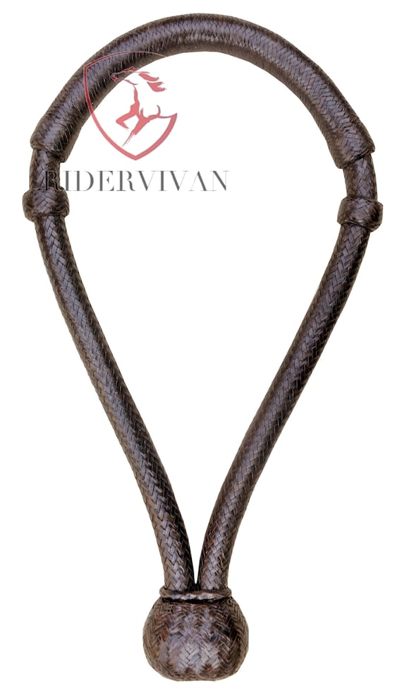 Bosal Tressé En Cuir Brut Naturel Fait Main - Strep Marron - Fabriqué En Inde