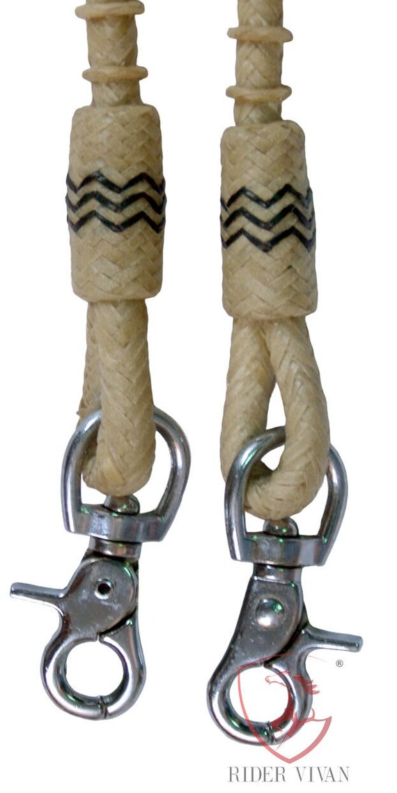 Rênes d'équitation en cuir tressé LeMieux - Élégance et grip