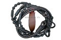 20 Plaits Romal Reins, Hand Braided High-Quality Romal Reins, Romal Reins Dark Brown Cow Rawhide. product logo