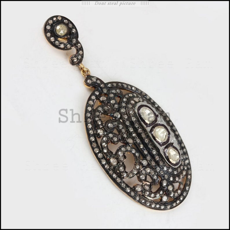 Handmade antique earring Easter Gift Birthday Gift earring Fine Silver Earring Woman Gift Earring 925 Sterling Silver Diamond Jewelry