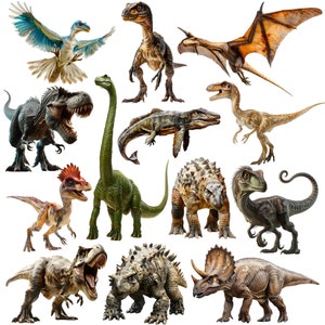 K&ouml;nnte beinhalten: Eine Sammlung von 12 verschiedenen Dinosaurier-Figuren, darunter ein gr&uuml;ner Brachiosaurus, ein brauner Stegosaurus, ein grauer Ankylosaurus, ein brauner Triceratops, ein grauer Velociraptor, ein brauner Pterodactylus, ein grauer Tyrannosaurus Rex, ein brauner Spinosaurus, ein grauer Parasaurolophus, ein brauner Dilophosaurus, ein grauer Compsognathus und ein blauer Pteranodon.