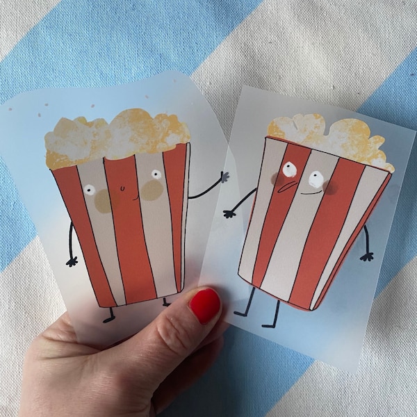 Bügelbilder Set „Popcornskis“  Lillemo Popcorn