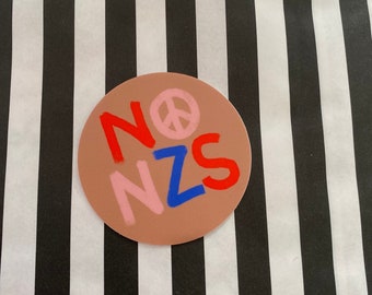 Sticker „No nzs“ Lillemo rund