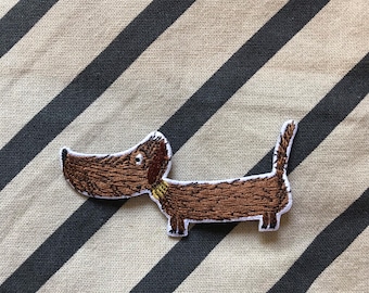 embroidered patch "Dachshund Bodo" Lillemo