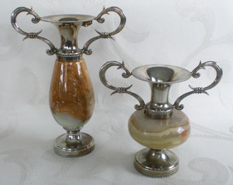 Amphora set vintage small vase marble