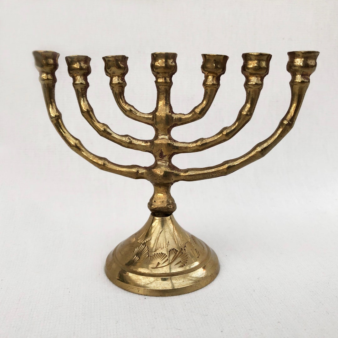 Small Menorah Candlestick Candle Holder Hanukkah Candlestick Mini