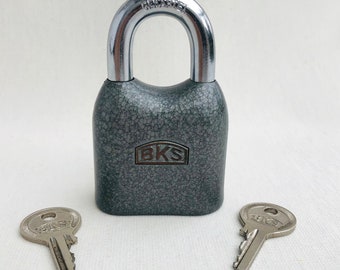 Padlock BKS U-lock sturdy lock hardened steel
