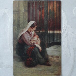 Künstlerkarte Zuflucht Ernst Hausmann Postkarte Ansichtskarte Vintagekarte
