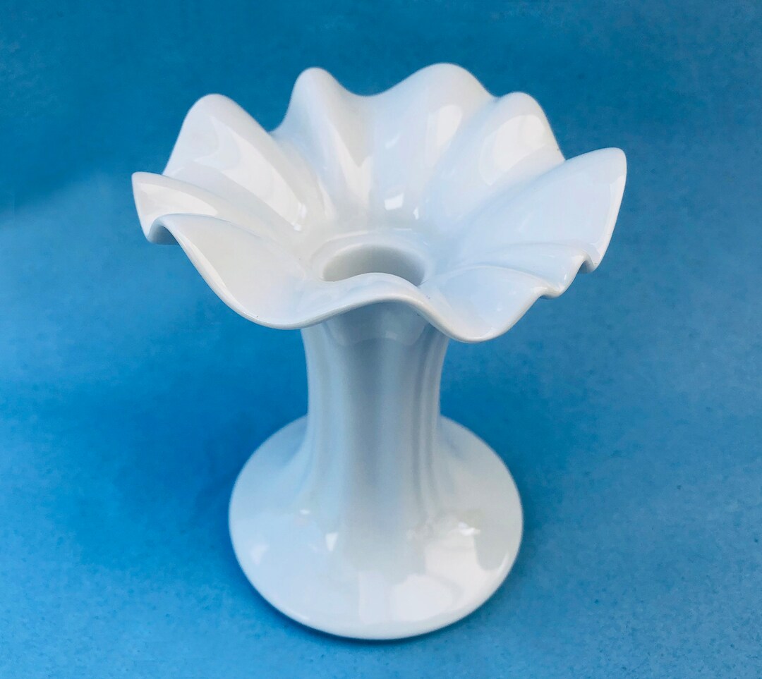 White Porcelain Candlestick Tavola Argos Hutschenreuther Porcelain