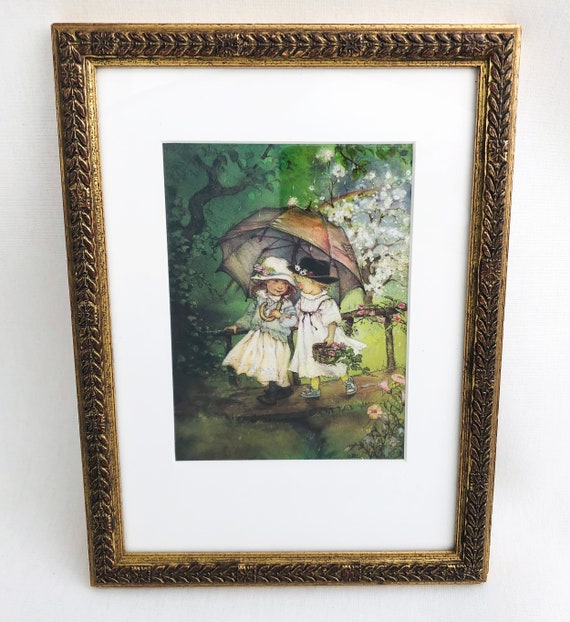 金箔の額縁、木製フレーム、彫刻フレーム、ヴィンテージフレーム