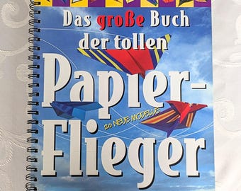 Vintage Craft Book: Paper Airplanes, 20 Models, 40 Sheets of Paper, Tandem Publishing, Origami Airplanes, Children's Retro Creative Book, Gift Idea for Children