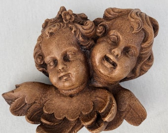 Putto Engel Kopf Engelkopf Flügel Polyresin Putti