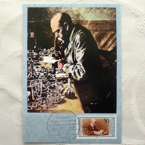 Carta massima Robert Koch 1982 Premio Nobel Filatelia Scienza Francobollo