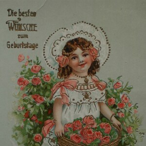 Stempelen kaart verjaardag, 1905