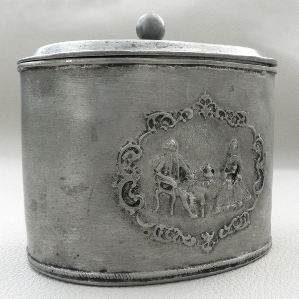 Antique Tin Boxes Etsy