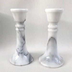 Marble candle holder candlestick vintage candlestick stone
