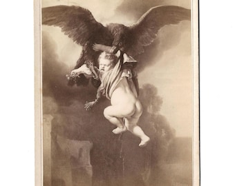 CDV Dresden Gallery Rembrandt The Abduction of Ganymede