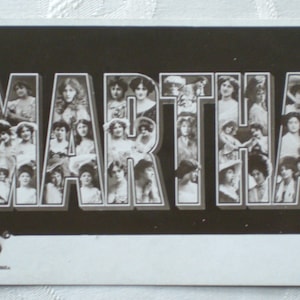Vintagkarte um 1906 Martha Ansichtskarte Postkarte