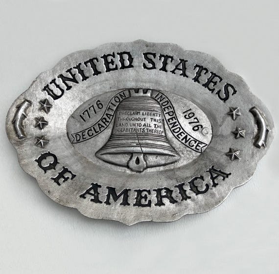Oval Wall Plate 200 Years of Independence of the USA  display picture 3