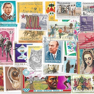 60 Briefmarken und 3 Ersttagsblätter aus verschiedenen Ländern Briefmarkensammlung Sondermarken