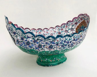 Enamel fruit bowl decorative bowl storage bowl enamel bowl