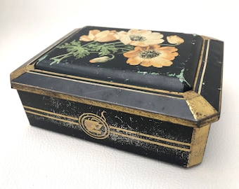 Metalen blik koffie blik vintage Jacobs koffie blik Bremer anemonen
