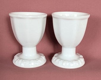 Rosenthal Maria Egg Cups, Set of 2, Selb Bavaria, White Porcelain, Vintage Egg Cups, circa 1930s/1940s