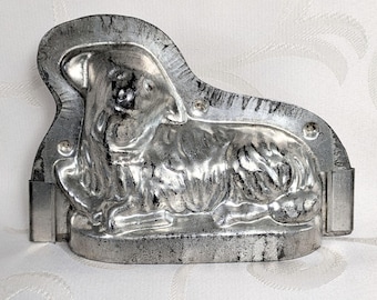 Antique Lamb Baking Mold, Metal, Vintage Easter Decoration, Shabby Chic, Lamb Baking Mold, Farmhouse Style, Old Baking Mold, Patina, Collector's Item