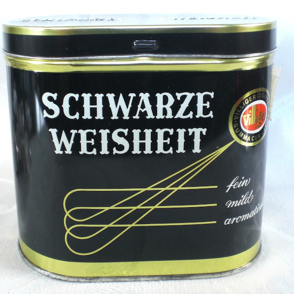 Zigarrendose Schwarze Weisheit Zigarren Blechdose Aufbewahrungsdose