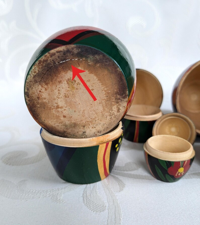 Russian Matryoshka Set Wooden Dolls Matryoshka Stacking Dolls 4 Pieces