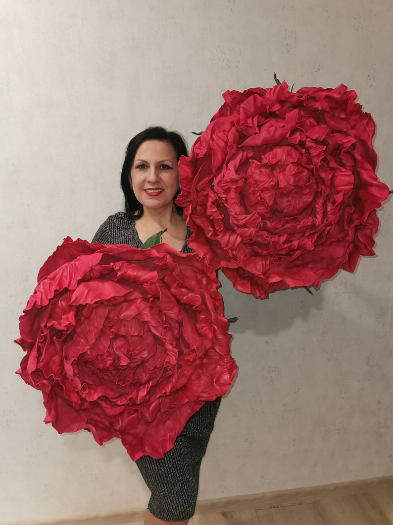 Giant Rose/wedding Decor/huge Red Rose/flower Head/event Decor/big