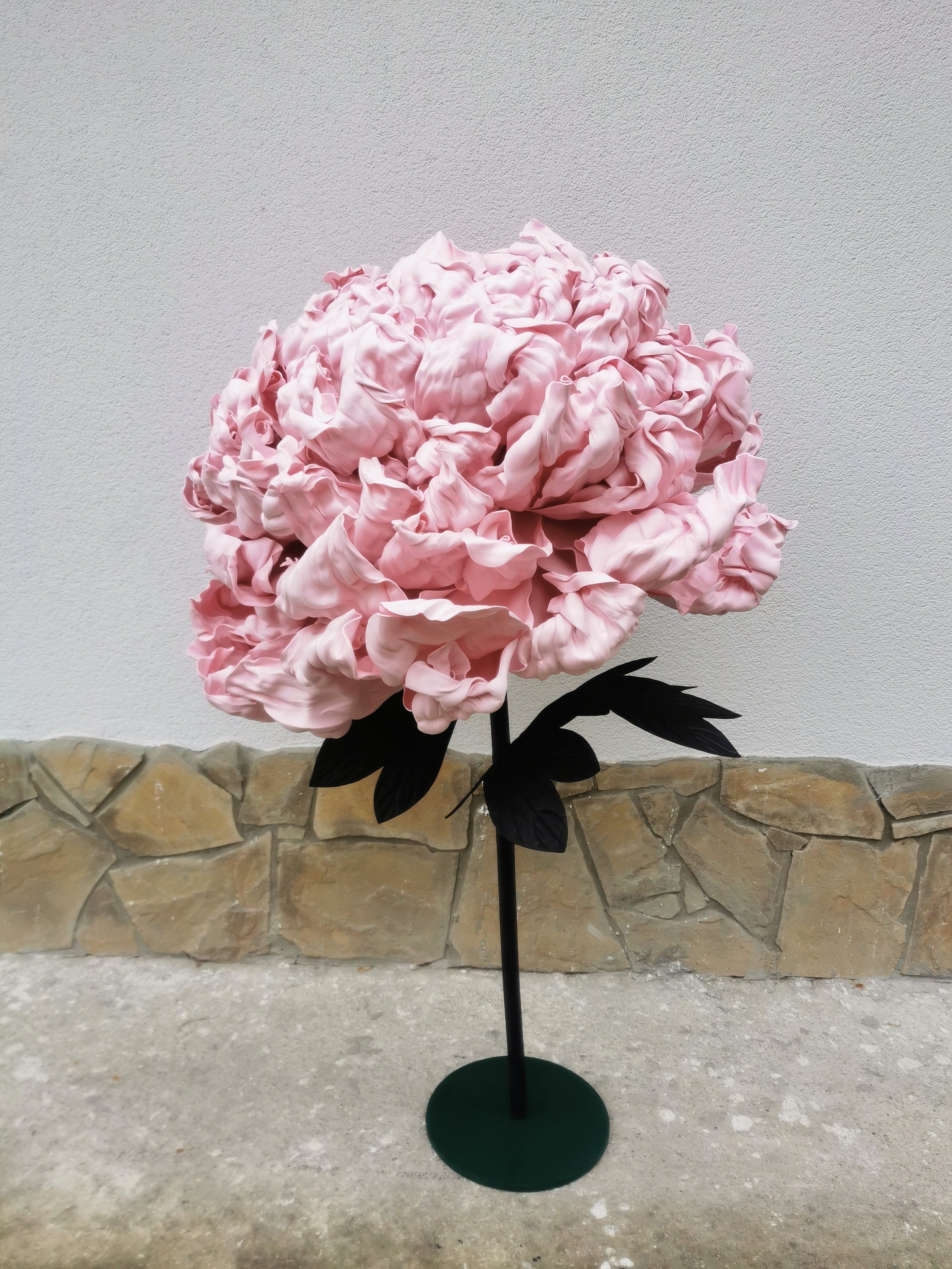 Light Pink Flowers. Flower Head for Wedding Arch. Extra Large Peony