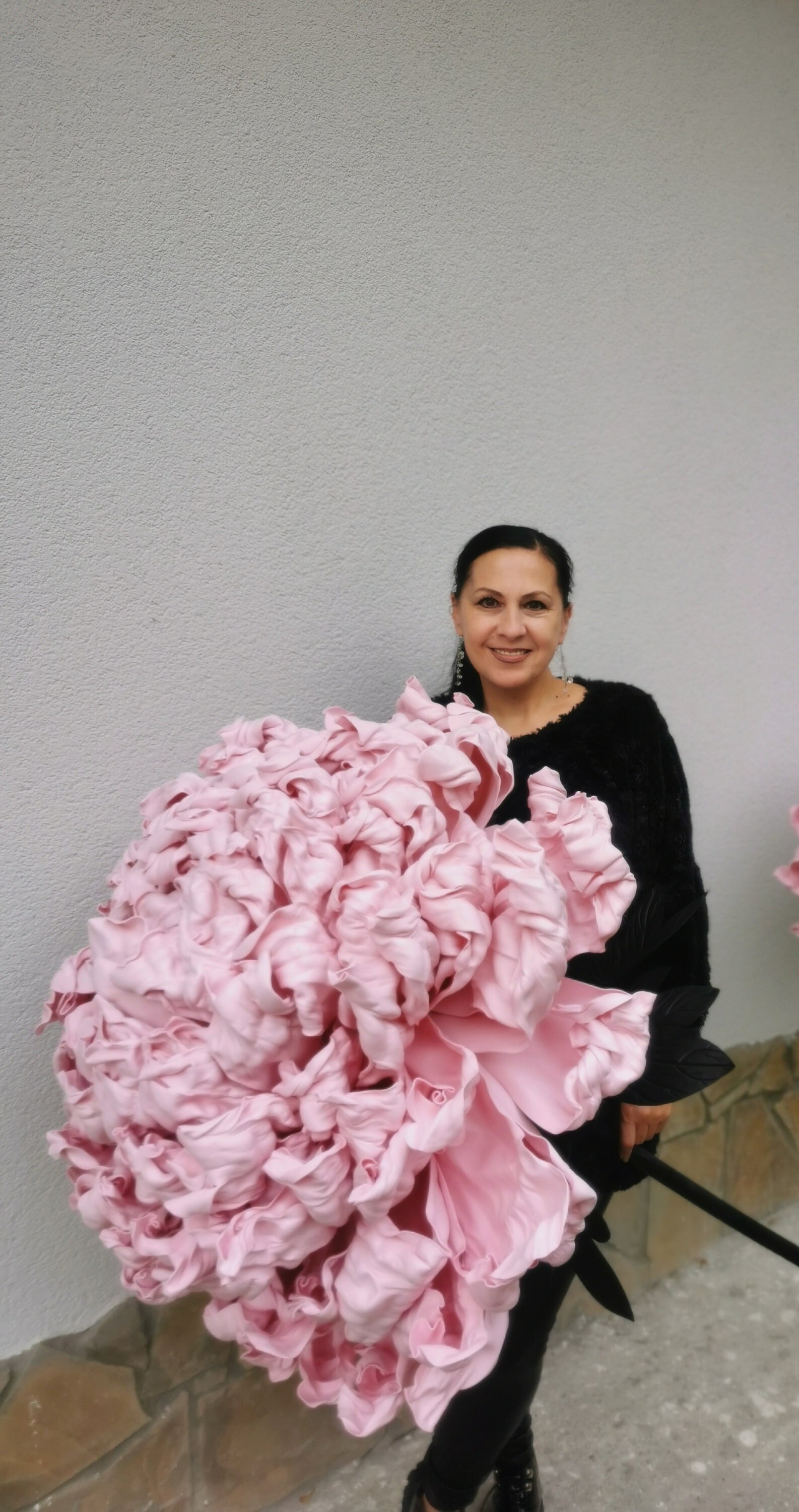 Light Pink Flowers. Flower Head for Wedding Arch. Extra Large Peony