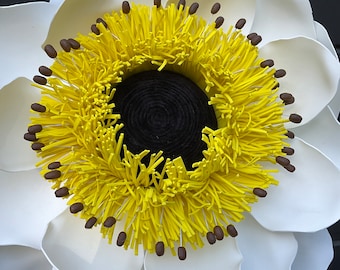 Giant anemone /White and yellow anemone/Giant flowers/Event decor/Wedding arch flowers/Black anemone/Alice in Wonderland/Oversized anemone