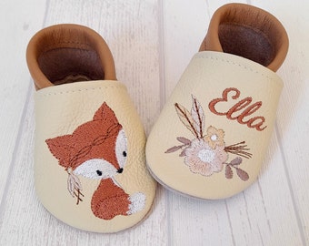 Größe 18/19, viele Motive, Krabbelpuschen Name, Babyschuh personalisiert, Geschenk zur Geburt, Lederpuschen, Krabbelschuhe Namen, Babyschuhe