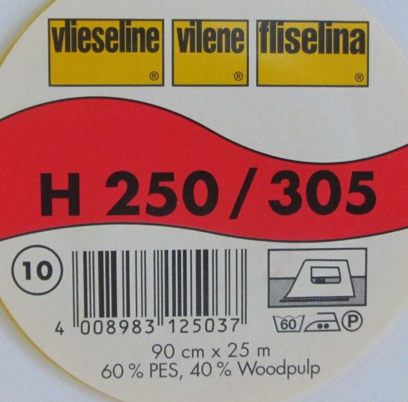 Vlieseline H 250 Bügeleinlage / Vliesstoff 90 cm Breite Bild 2