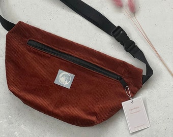 Waist bag / hipbag / corduroy bag / organic cotton cord