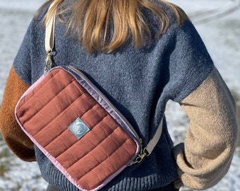 Quilted bag / colorblock bag / quilted bag