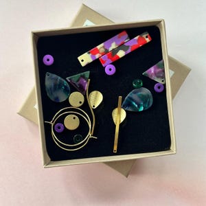Hoop earrings / DIY hoop earrings SET / colorful hoop earrings