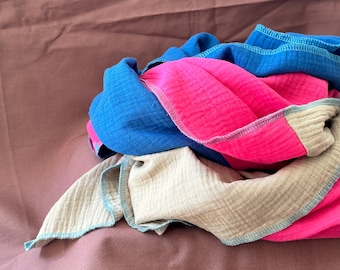 Muslin cloth/square cloth/organic cotton cloth/triangular cloth